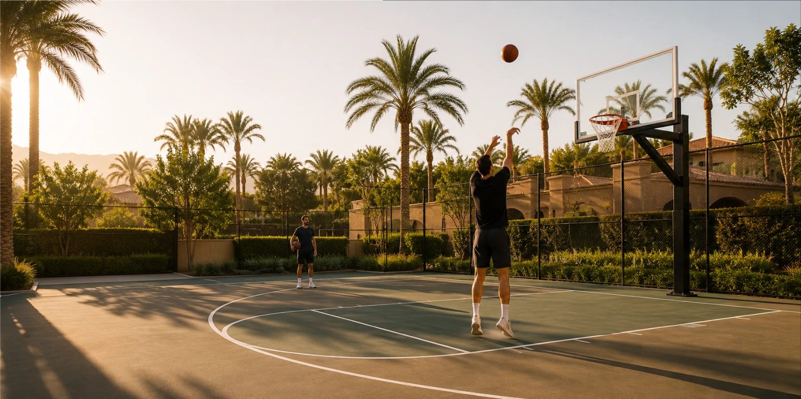 Basketball court at Desert Palm Racquet Club