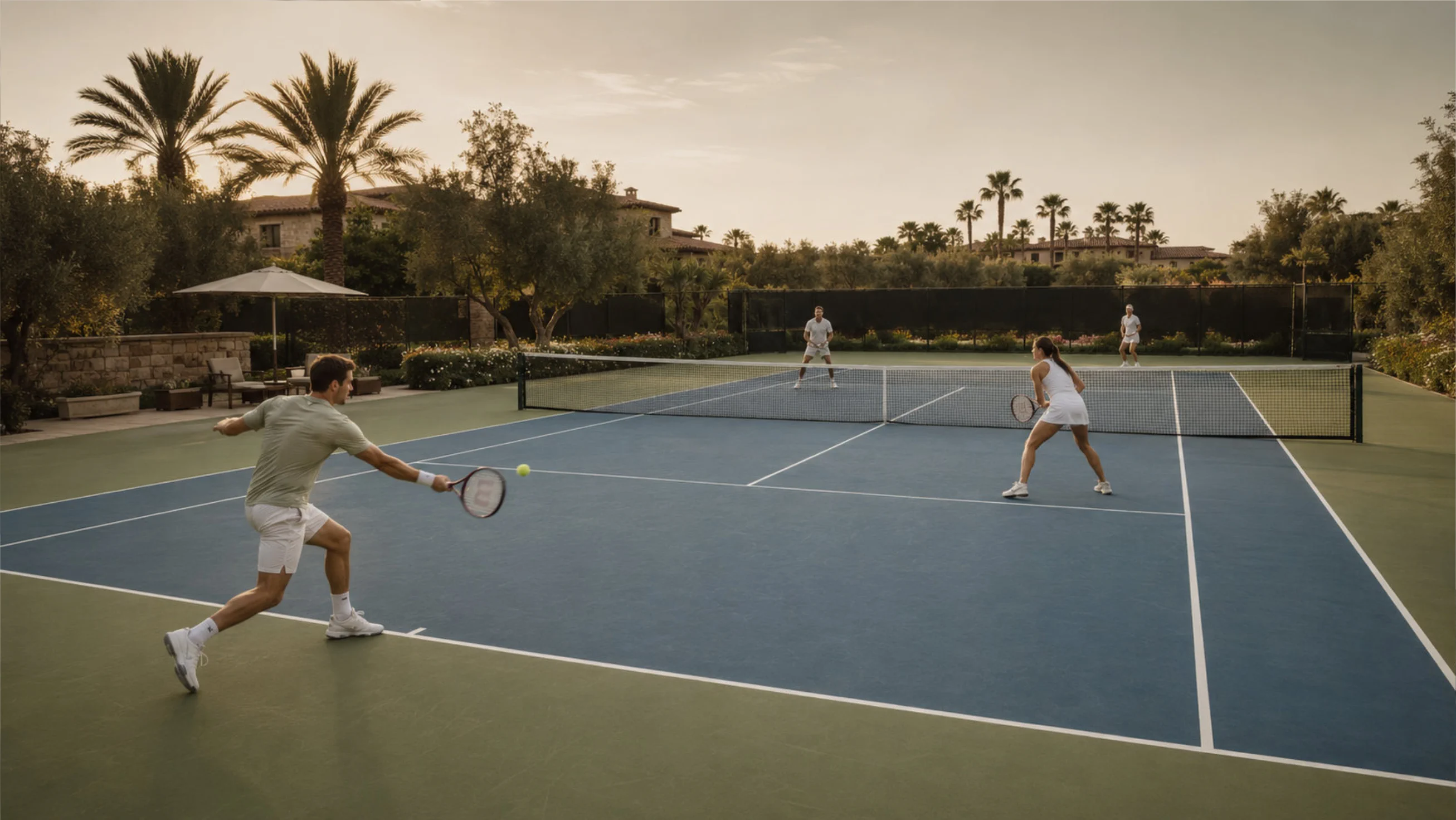 Tennis coaching at Desert Palm Racquet Club
