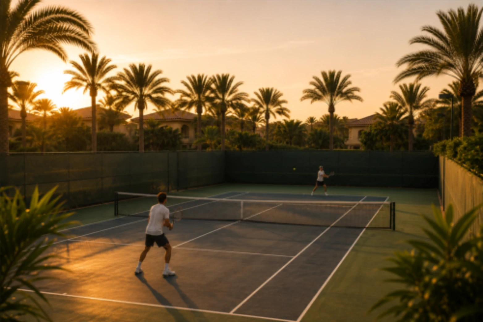 2 Player Rally at Desert Palm Racquet Club